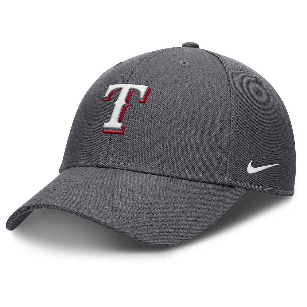 Men's Nike  Gray Texas Rangers Club Performance Adjustable Hat