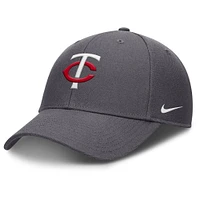 Men's Nike  Gray Minnesota Twins Club Performance Adjustable Hat