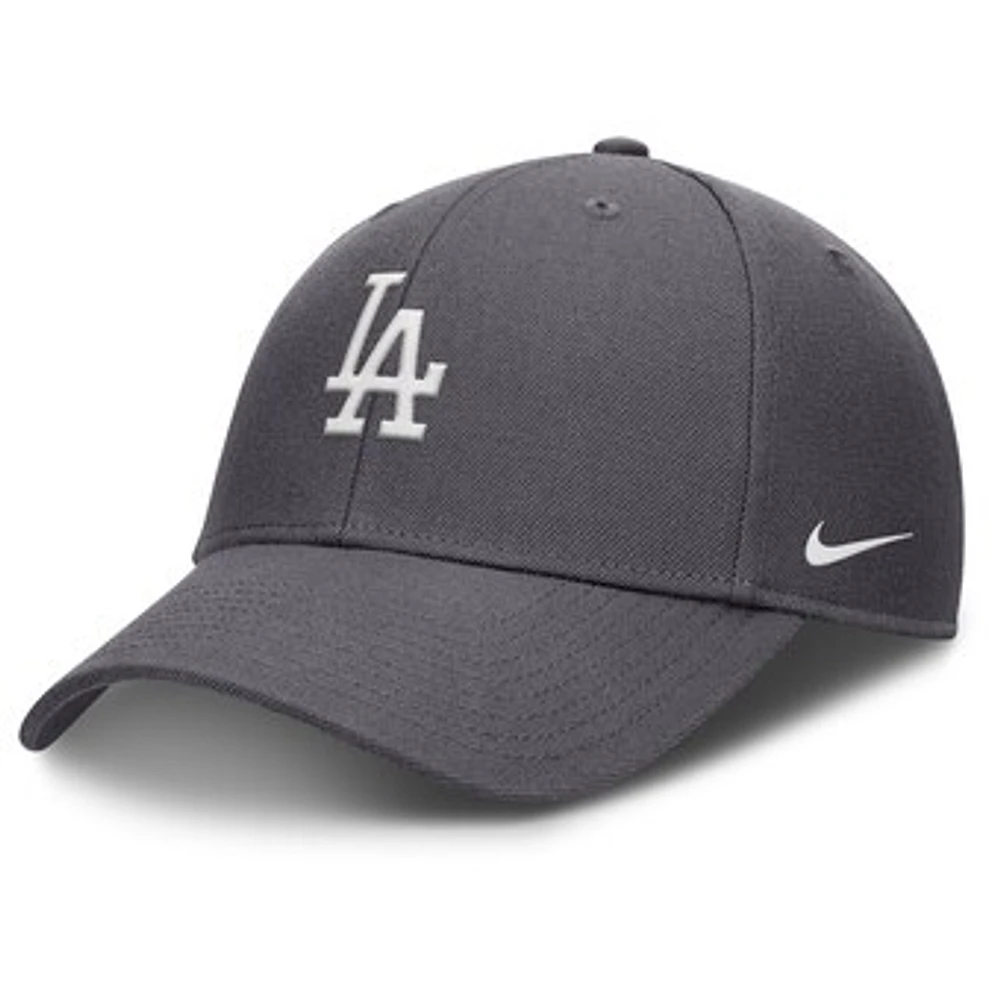 Men's Nike  Gray Los Angeles Dodgers Club Performance Adjustable Hat