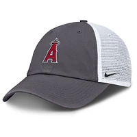 Men's Nike Gray Los Angeles Angels Adjustable Trucker Hat