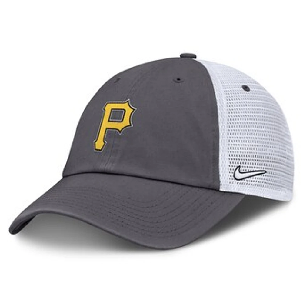 Men's Nike Gray Pittsburgh Pirates Adjustable Trucker Hat