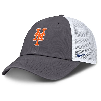 Men's Nike Gray New York Mets Adjustable Trucker Hat