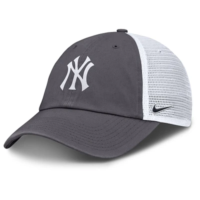 Men's Nike Gray New York Yankees Adjustable Trucker Hat