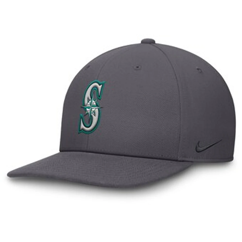 Men's Nike Gray Seattle Mariners Pro Performance Snapback Hat