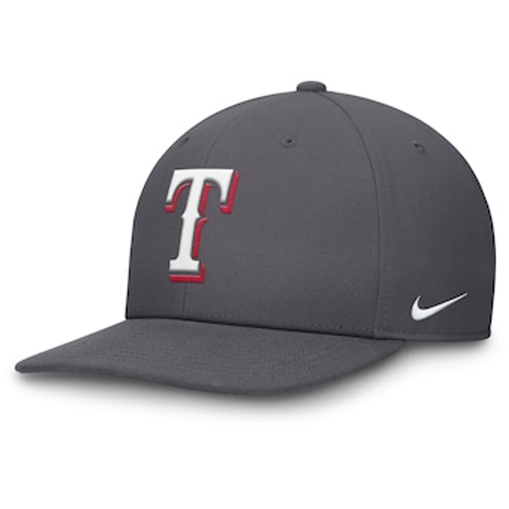 Men's Nike Gray Texas Rangers Pro Performance Snapback Hat