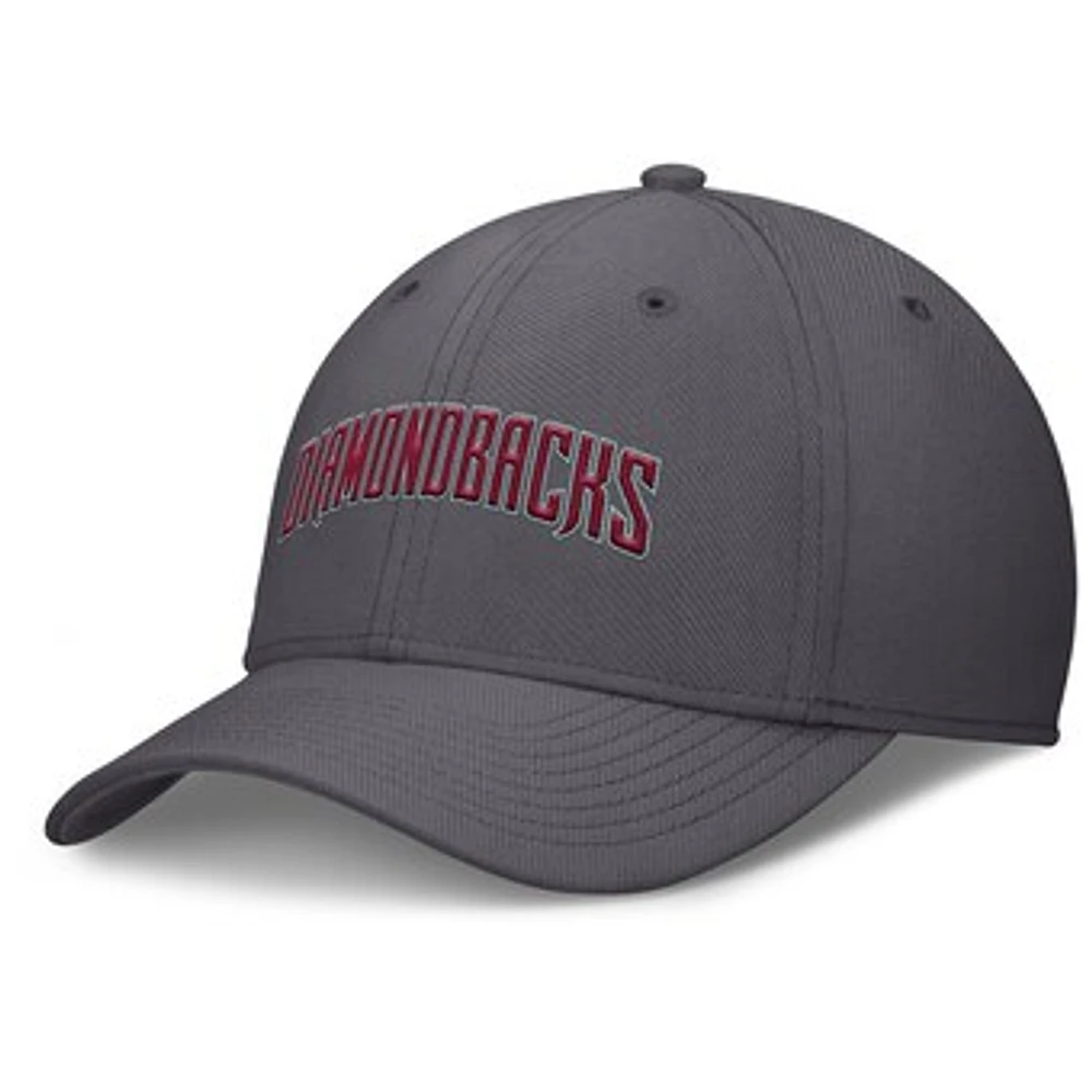 Men's Nike  Gray Arizona Diamondbacks Swoosh Performance Flex Hat