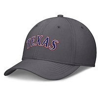 Men's Nike  Gray Texas Rangers Swoosh Performance Flex Hat