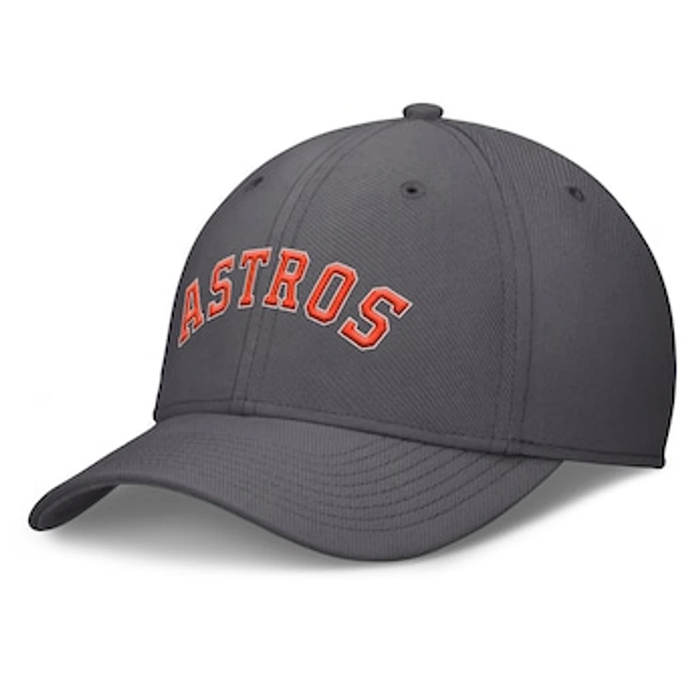 Men's Nike  Charcoal Houston Astros Swoosh Performance Flex Hat