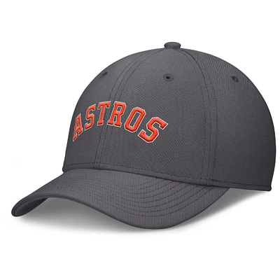 Men's Nike  Charcoal Houston Astros Swoosh Performance Flex Hat