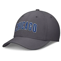 Men's Nike  Gray Chicago Cubs Swoosh Performance Flex Hat