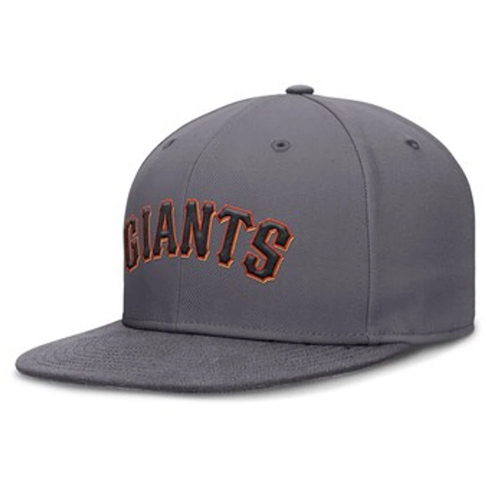 Men's Nike Gray San Francisco Giants Performance True Fitted Hat