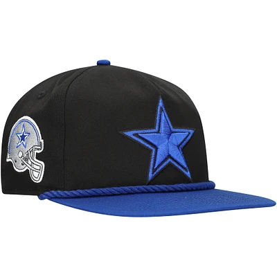 Men's New Era Black/Royal Dallas Cowboys Star Golfer Snapback Hat