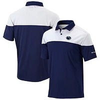 Men's Columbia Navy Penn State Nittany Lions Best Ball Omni-Wick Polo