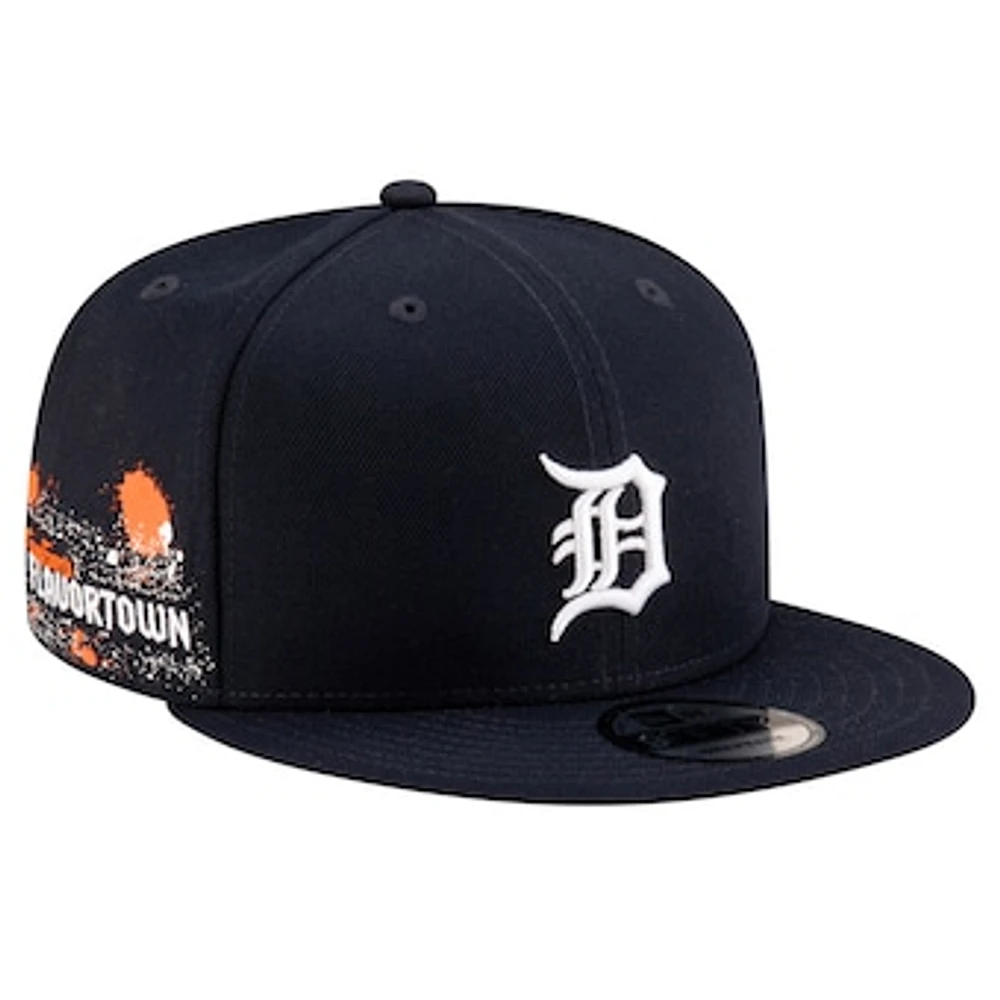 Men's MLB x Guy Fieri’s Flavortown Navy Detroit Tigers 9FIFTY Snapback Hat