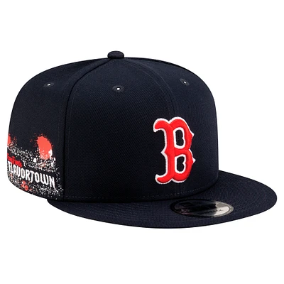 Men's MLB x Guy Fieri’s Flavortown Navy Boston Red Sox 9FIFTY Snapback Hat