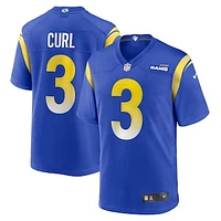 Men's Nike Kamren Curl  Royal Los Angeles Rams Game Jersey