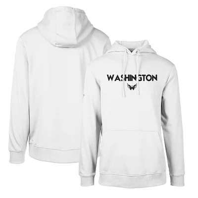 Men's Levelwear White Washington Capitals Podium City Capsule Pullover Hoodie