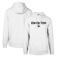 Men's Levelwear White Edmonton Oilers Podium City Capsule Pullover Hoodie