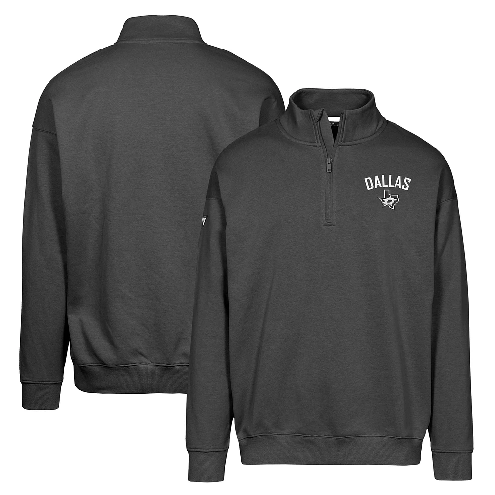 Men's Levelwear Black Dallas Stars Murray City Capsule Quarter-Zip Sweatshirt