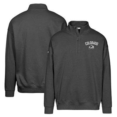 Men's Levelwear Black Colorado Avalanche Murray City Capsule Quarter-Zip Sweatshirt