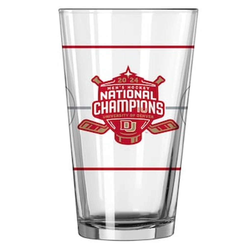 Denver Pioneers 2024 NCAA Men's Ice Hockey National Champions 16oz. Pint Glass