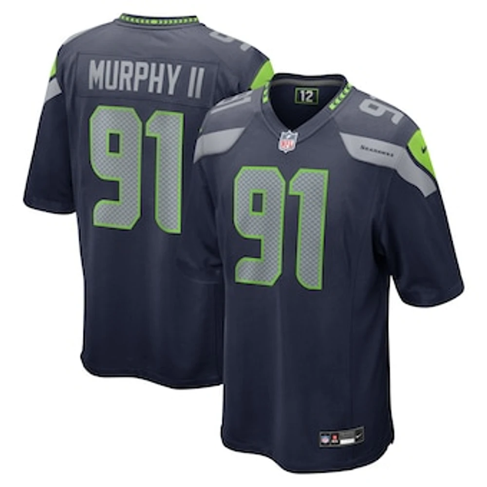 Men's Nike Byron Murphy II College Navy Seattle Seahawks  Player Game Jersey