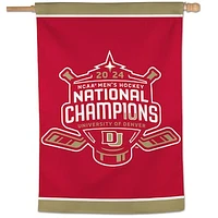 WinCraft  Denver Pioneers 2024 NCAA Men's Ice Hockey National Champions 28" x 40" One-Sided Vertical Banner