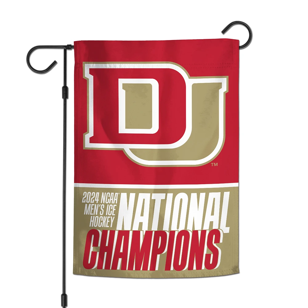 WinCraft  Denver Pioneers 2024 NCAA Men's Ice Hockey National Champions 12" x 18" Two-Sided Garden Flag