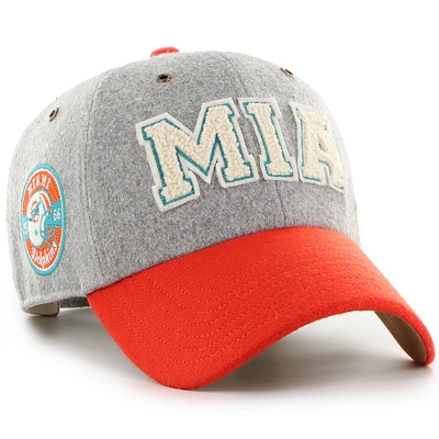 Unisex Stoney Clover Lane x '47 Gray/Orange Miami Dolphins Block Clean Up Adjustable Hat