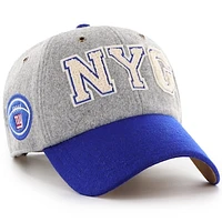 Unisex Stoney Clover Lane x '47 Gray/Royal New York Giants Block Clean Up Adjustable Hat