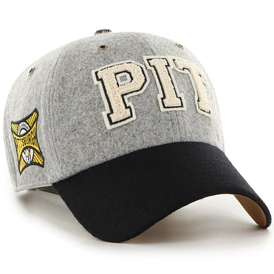 Unisex Stoney Clover Lane x '47 Gray/Black Pittsburgh Steelers Block Clean Up Adjustable Hat