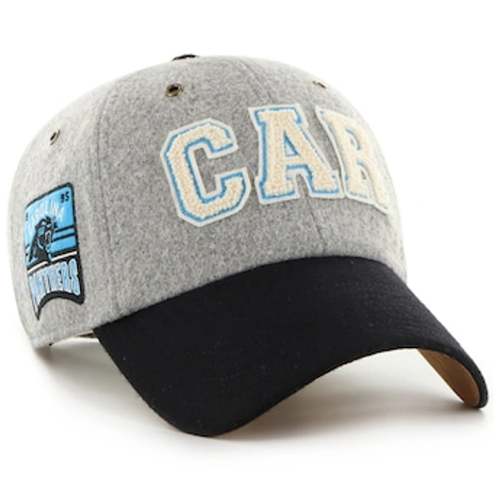 Unisex Stoney Clover Lane x '47 Gray/Black Carolina Panthers Block Clean Up Adjustable Hat