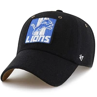 Unisex Stoney Clover Lane x '47 Black Detroit Lions Field Goal Clean Up Adjustable Hat