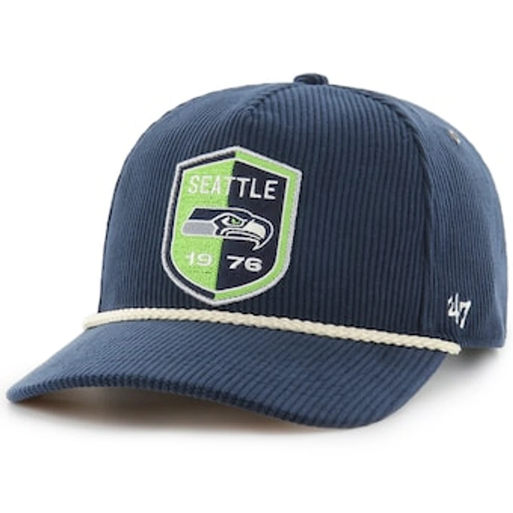 Unisex Stoney Clover Lane x '47 College Navy Seattle Seahawks Touch Down Hitch Adjustable Hat