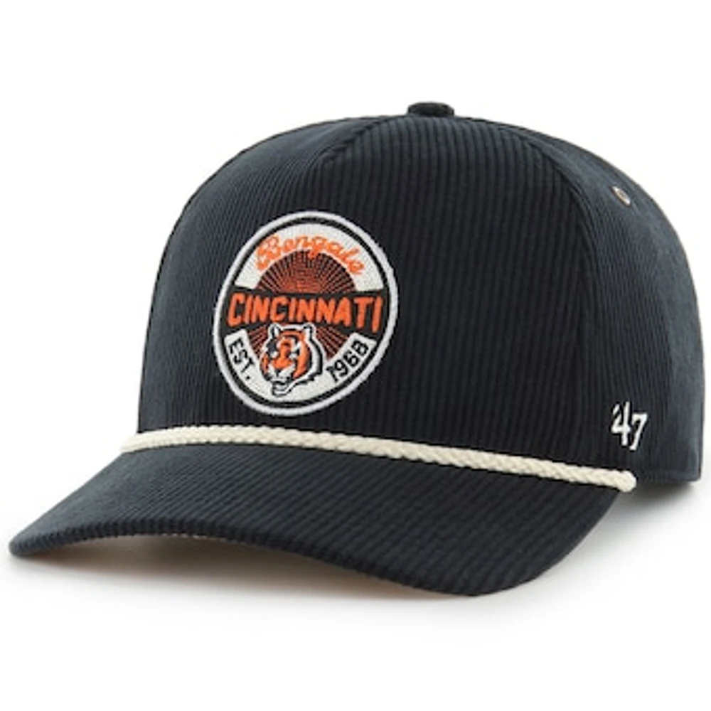 Unisex Stoney Clover Lane x '47 Black Cincinnati Bengals Touch Down Hitch Adjustable Hat