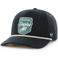 Unisex Stoney Clover Lane x '47 Black Philadelphia Eagles Touch Down Hitch Adjustable Hat