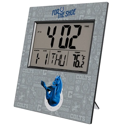Indianapolis Colts 2024 Illustrated Limited Edition Digital Desk/Wall Clock