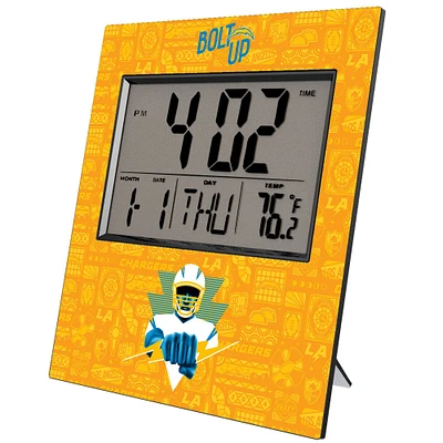 Los Angeles Chargers 2024 Illustrated Limited Edition Digital Desk/Wall Clock