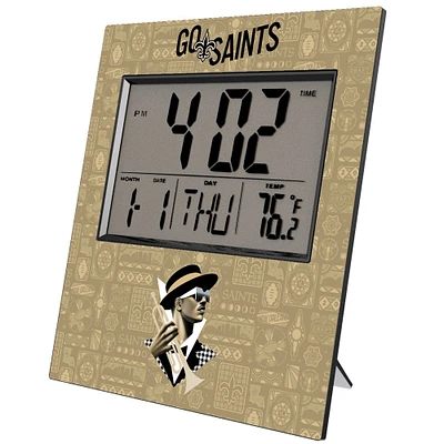 New Orleans Saints 2024 Illustrated Limited Edition Digital Desk/Wall Clock