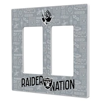 Las Vegas Raiders 2024 Illustrated Limited Edition Double Rocker Light Switch Plate