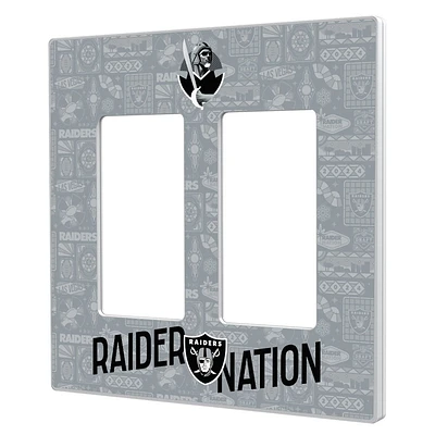 Las Vegas Raiders 2024 Illustrated Limited Edition Double Rocker Light Switch Plate