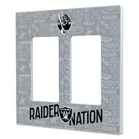 Las Vegas Raiders 2024 Illustrated Limited Edition Double Rocker Light Switch Plate
