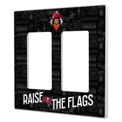 Tampa Bay Buccaneers 2024 Illustrated Limited Edition Double Rocker Light Switch Plate
