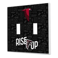 Atlanta Falcons 2024 Illustrated Limited Edition Double Toggle Light Switch Plate