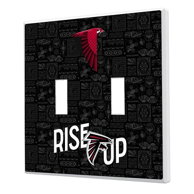 Atlanta Falcons 2024 Illustrated Limited Edition Double Toggle Light Switch Plate