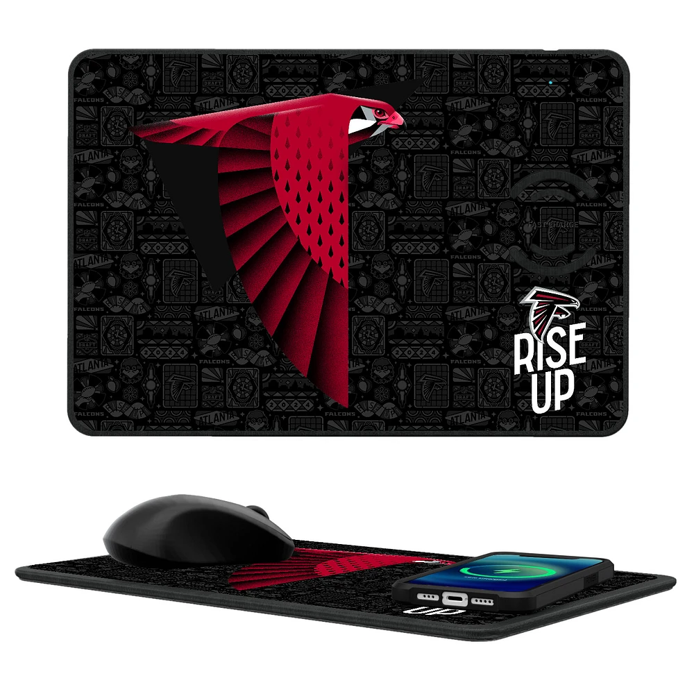 Atlanta Falcons 2024 Illustrated Limited Edition Wireless Charger and Mouse Pad
