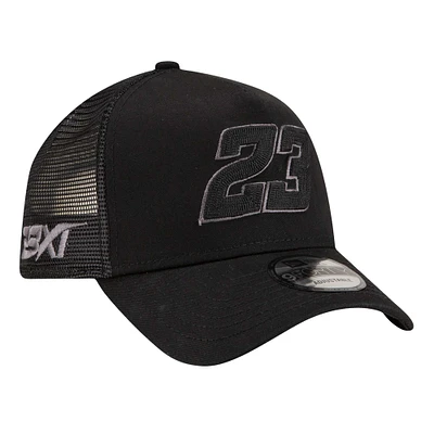 Men's New Era Black Bubba Wallace Driver A-Frame Trucker 9FORTY Adjustable Hat