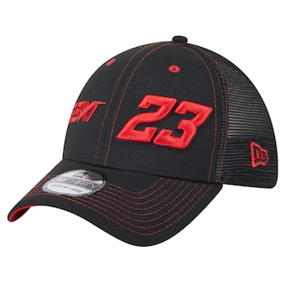 Men's New Era Black Bubba Wallace Driver 39THIRTY Trucker Fitted Hat