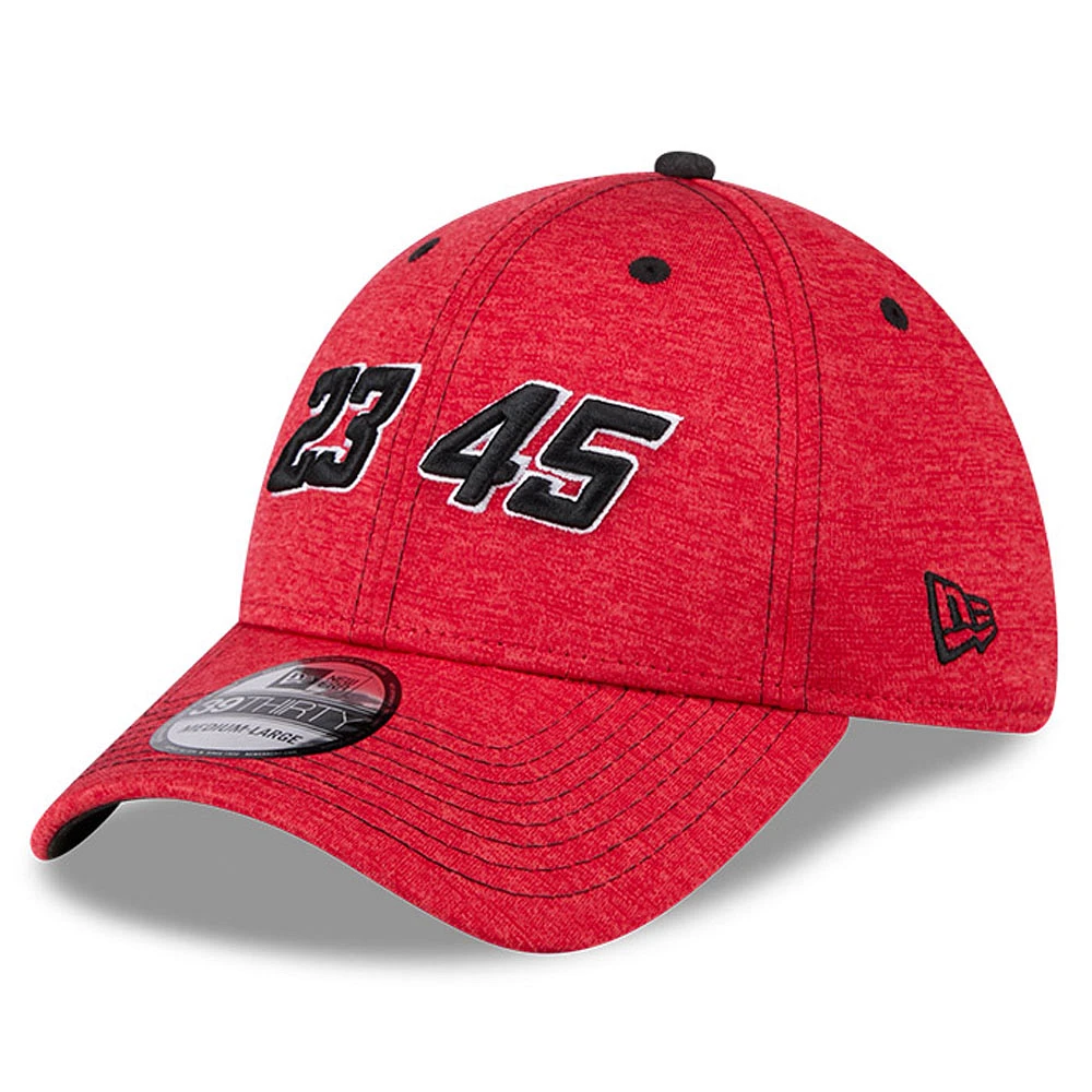 Men's New Era Scarlet 23XI Racing 39THIRTY Flex Hat