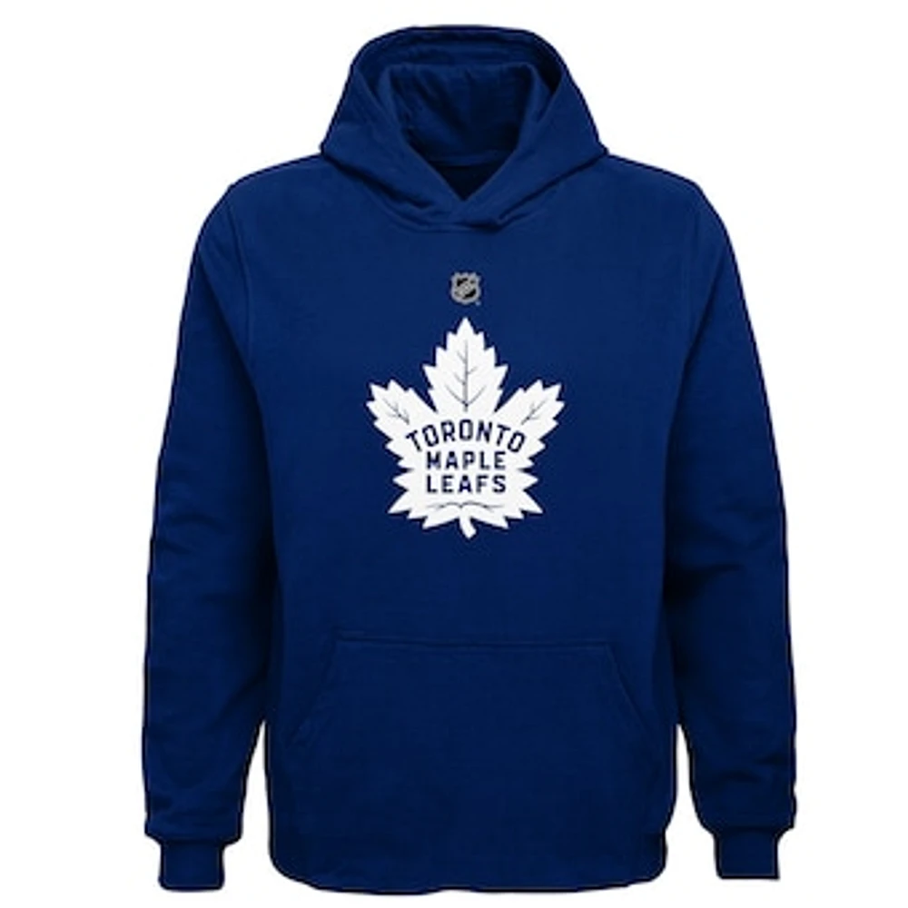 Youth Blue Toronto Maple Leafs Primary Logo Pullover Hoodie